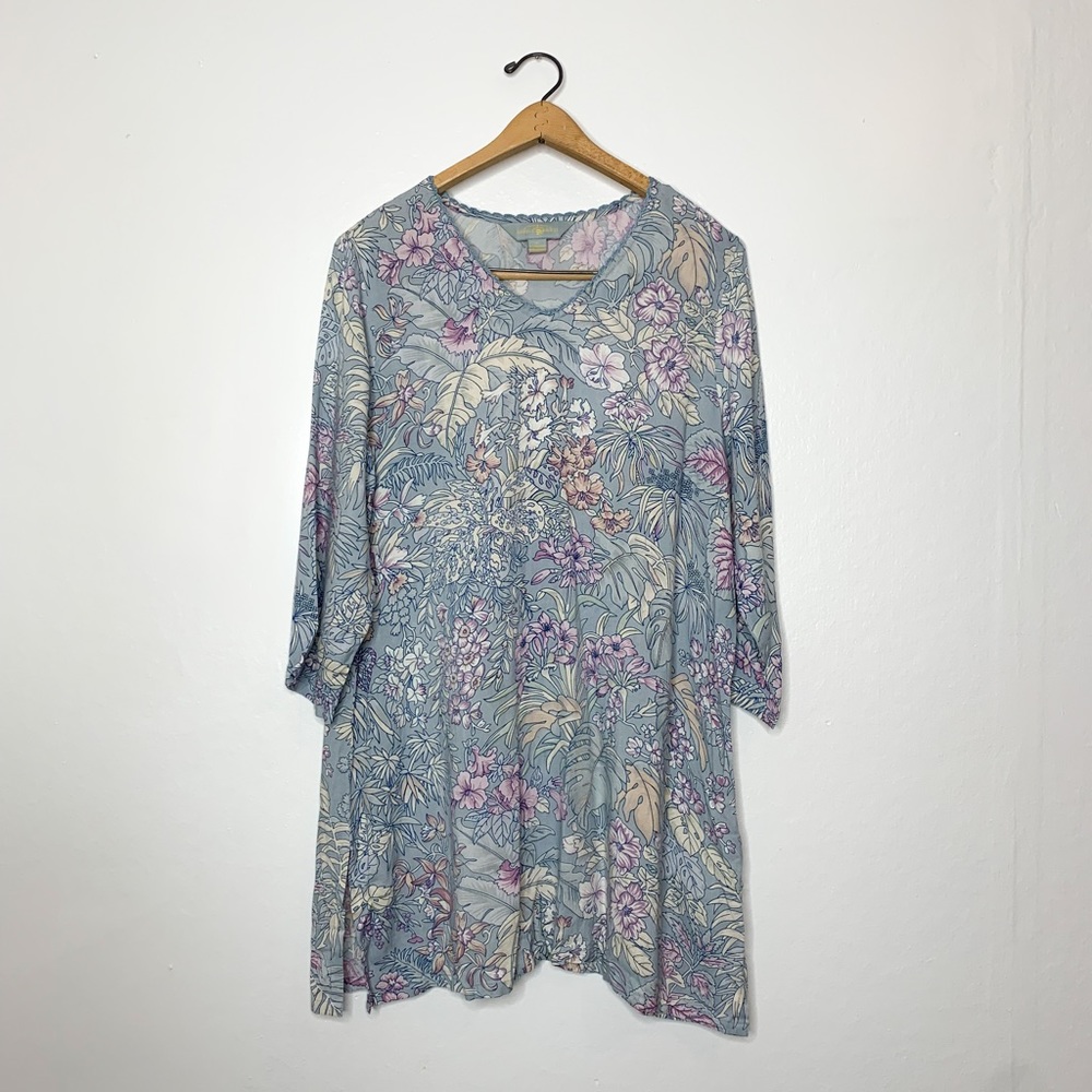 April Cornell Floral Print Mini Dress Medium M